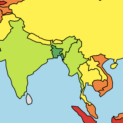 Country Border Distance Visualiser